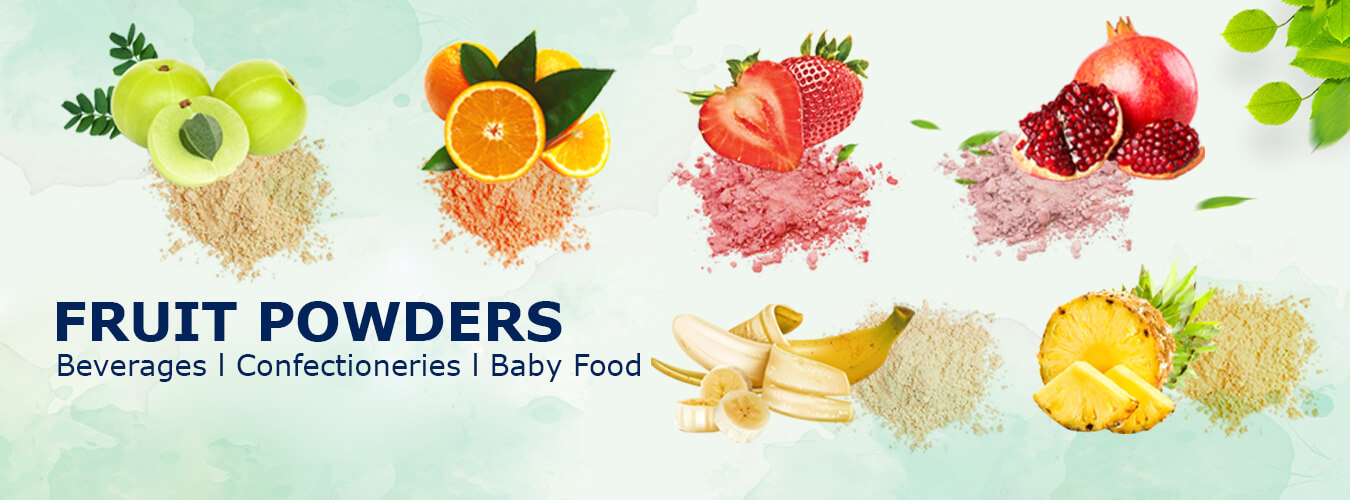 Fruit Powder Manufacturer in India - Vinayak Corporation - Fruit Powders for Beverages - Confectionery - Baby Foods