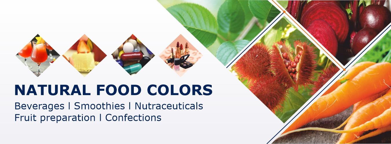 Natural Food Colour Manufacturer in India - Vinayak Corporation - Natural Food Color For Beverages - Smoothies - Fruit Preparation - Confections