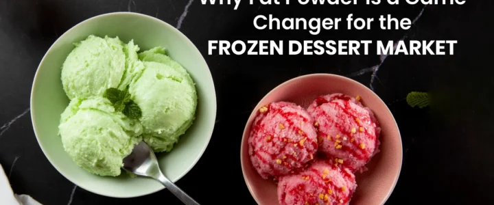 Fat Powder for Frozen Desserts providing smooth texture, creaminess, and stability in frozen treats