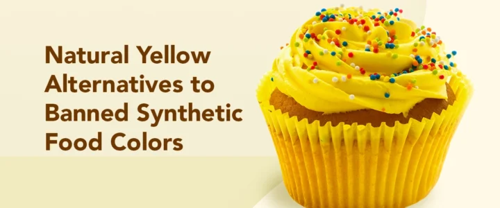 Natural yellow food color from Vinayak Ingredients under the ECOCOL brand, plant-based alternative to synthetic yellow dyes