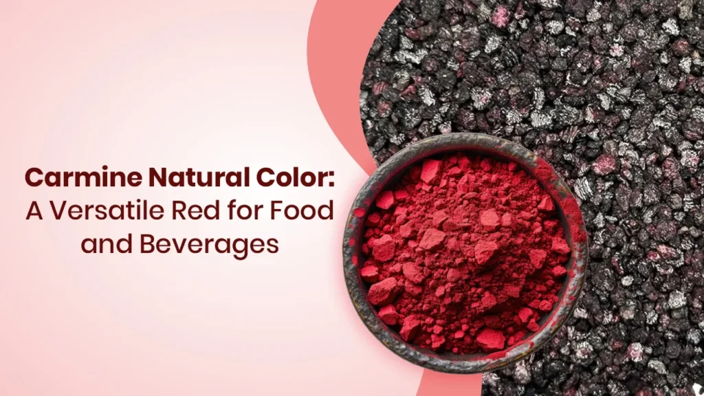 Cochineal-derived Carmine Natural Color powder for U.S. food and beverage industry