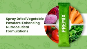 Vinayak Ingredients' vegetable powders for nutraceuticals, including beetroot, spinach, carrot, kale, and tomato for modern supplement formulations