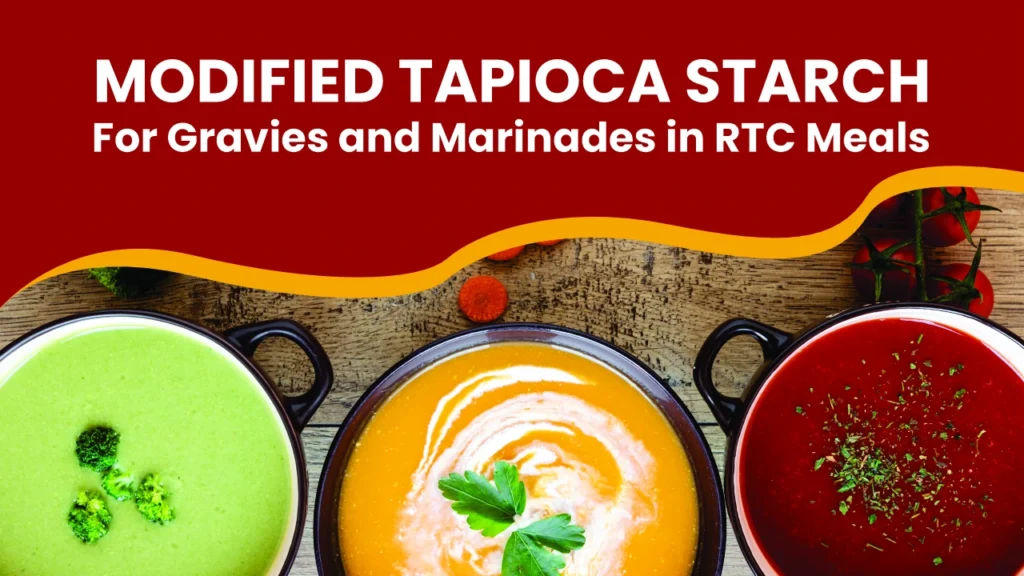 HYDENSO modified tapioca starch for gravies, sauces, and marinades in ready meals for improved texture and stability