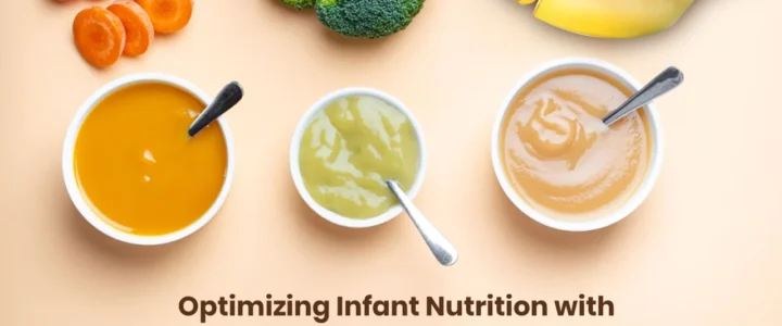 Natural spray-dried powders for infant nutrition made from banana, spinach, carrot, and mango