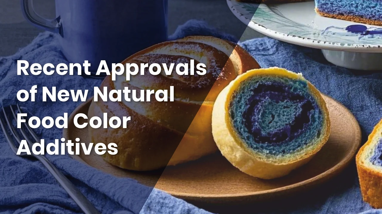 FDA approved natural blue food color from Butterfly Pea Flower, Spirulina, and Gardenia Blue in 2025.