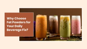 Image of Fat powders enhancing beverage texture and flavor in drinks like coffee and frappes